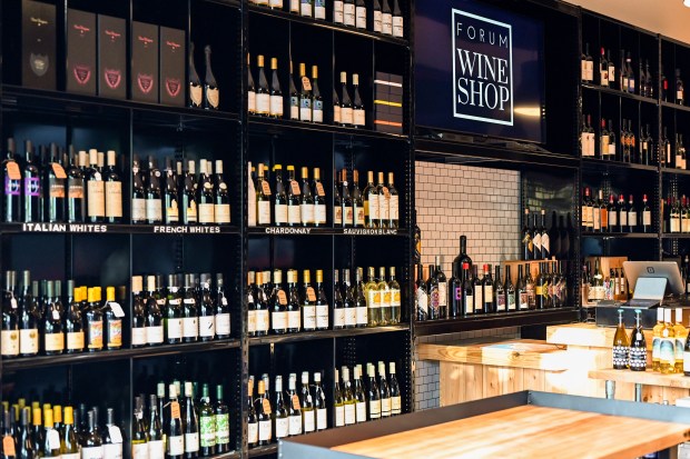 The Forum Wine Shop opened last year. (Courtesy)